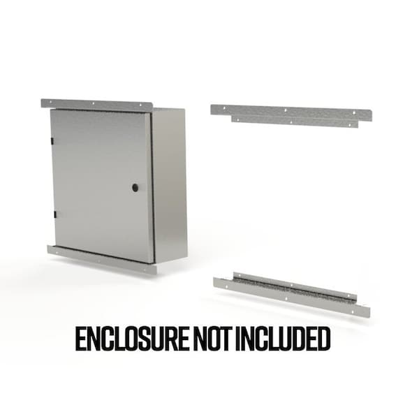 Flush Mount Frame, 2.10 in. H x 23 in. W x 1.08 in. L, 316 Stainless Steel